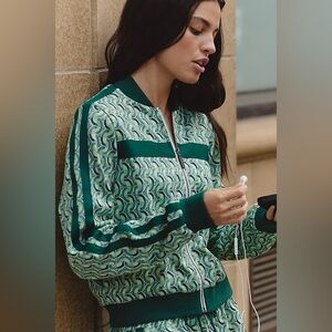 anthropologie daily practice parallel bars zip Front Jacket M NWT A2126